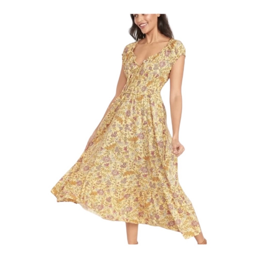 Old Navy floral maxi dress